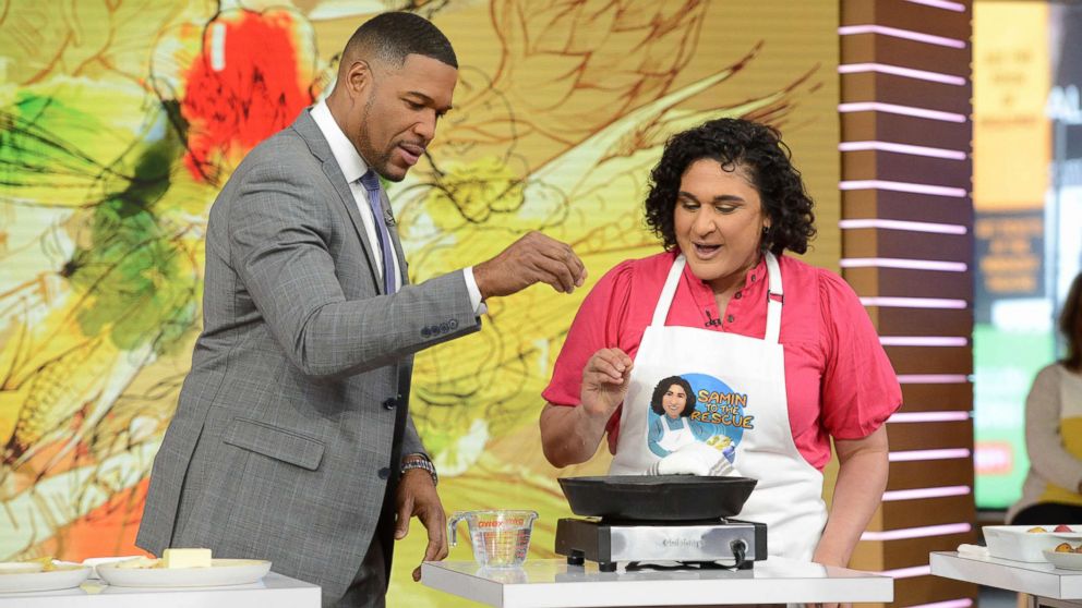 PHOTO: "Salt Fat Acid Heat" author and Netflix star Samin Nosrat explains the importance of fat and heat to making great food on "Good Morning America," Feb. 19, 2019.