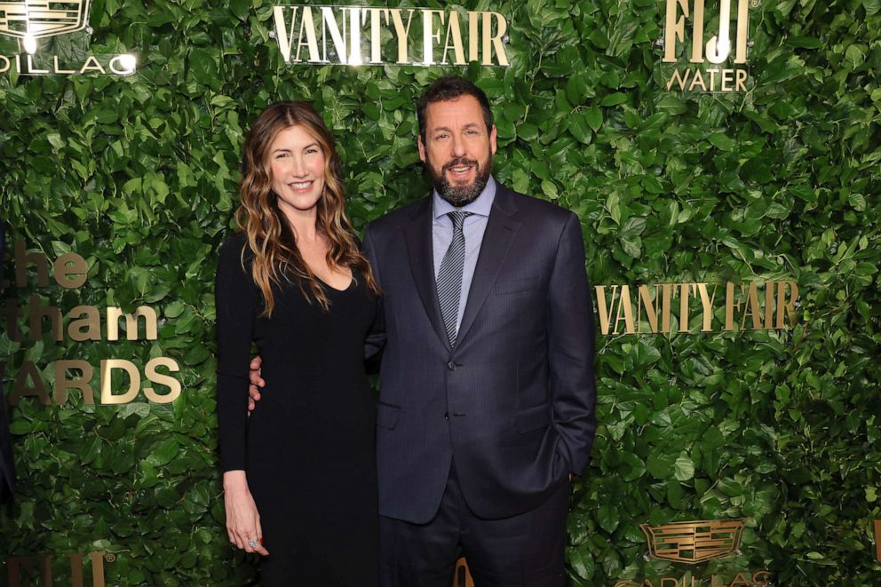 PHOTO: Jackie Sandler and Adam Sandler attend the 2022 Gotham Awards at Cipriani Wall Street, Nov. 28, 2022, in New York.