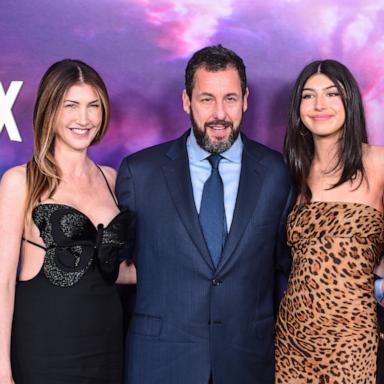 PHOTO: Jackie Sandler, Adam Sandler, Sunny Sandler and Sadie Sandler attend the premiere of Netflix's "Spaceman" at The Egyptian Theatre Hollywood, Feb. 26, 2024, in Los Angeles, California.