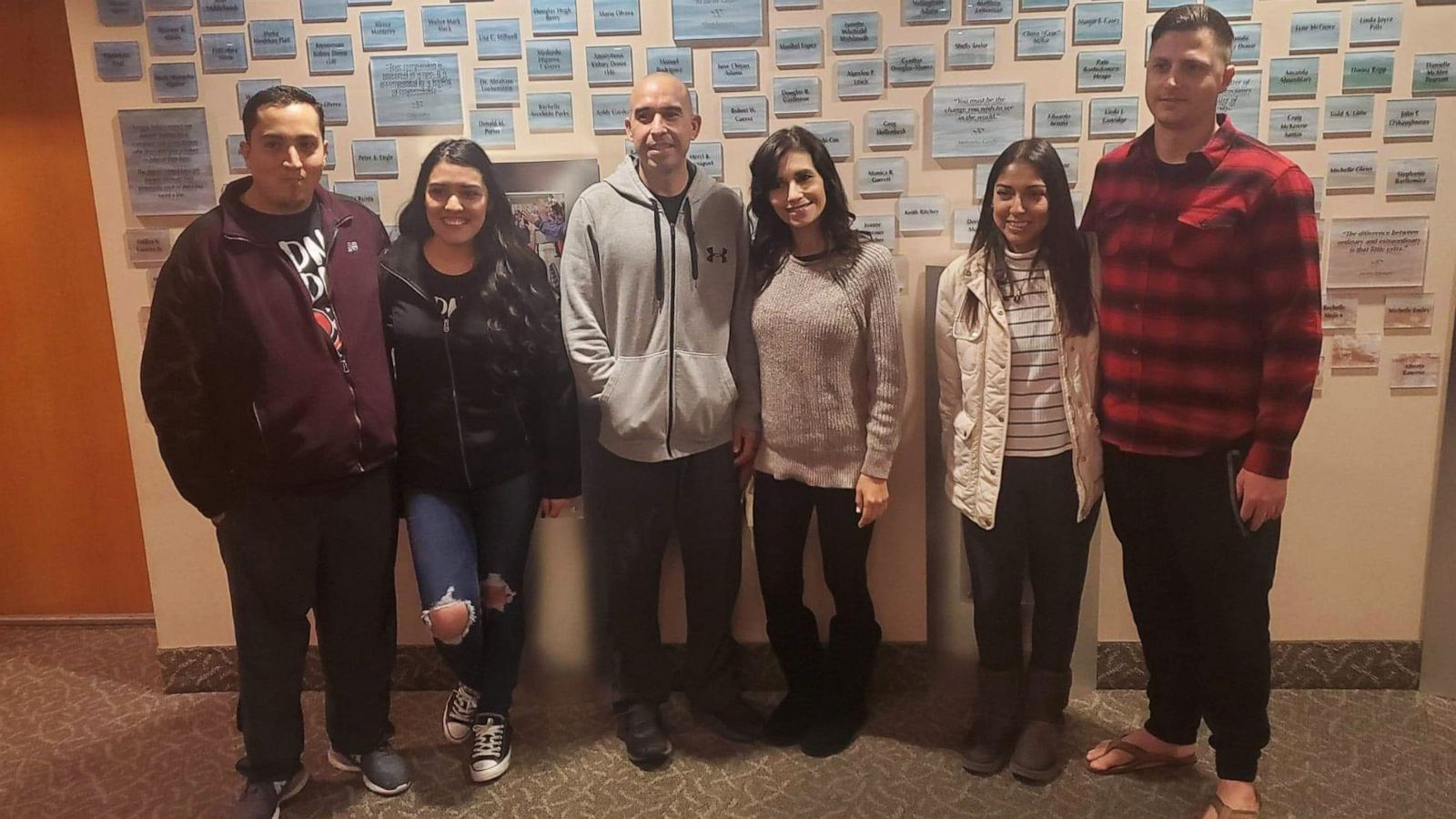 PHOTO: Pictured from left to right are Daniel Quintero, Itzel Diaz, Salvador Ponce, Sandra Ponce, Jessica Lugo and Miles Compton.