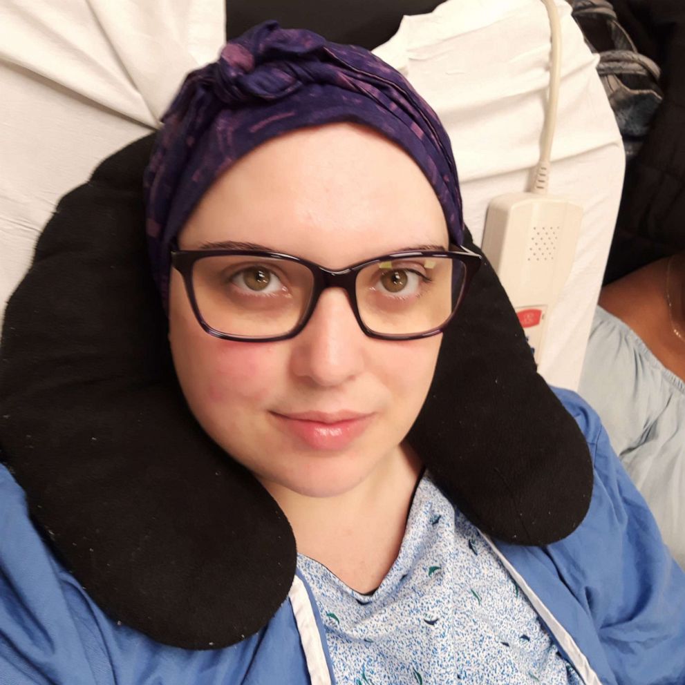 PHOTO: Sandra Hoehler recovering at hospital in Newark, N.J., after having surgery on September, 12, 2019.