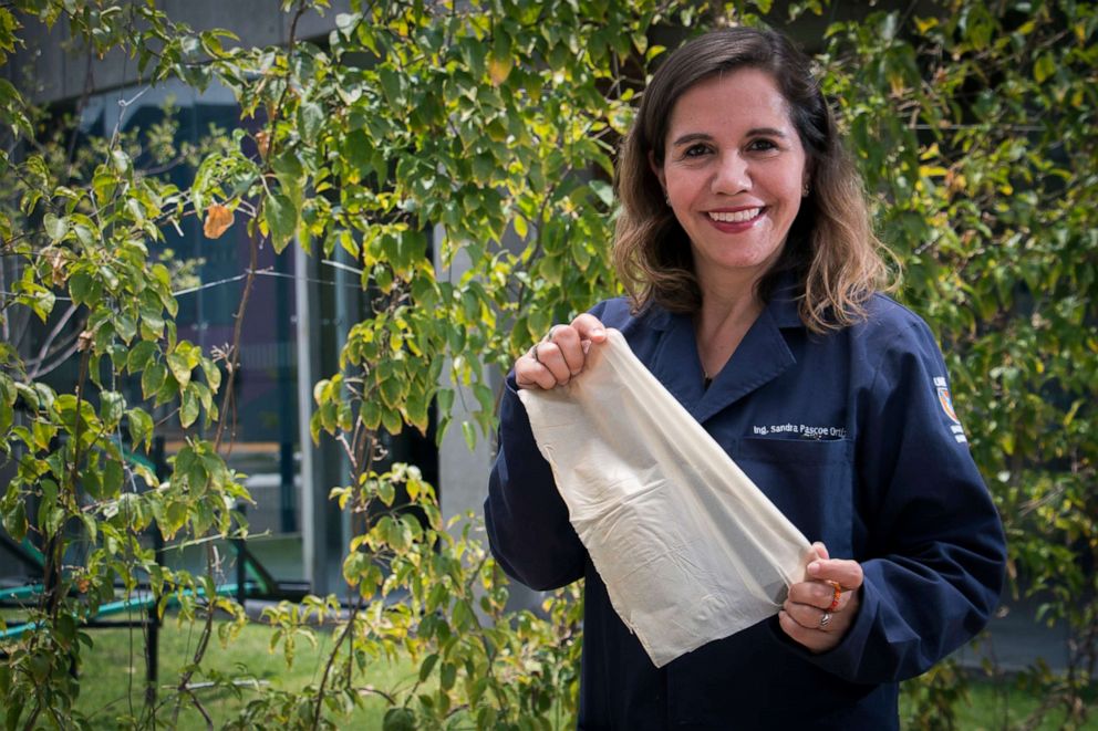 PHOTO: Scientist Sandra Pascoe Ortiz discovered how to make biodegradable, edible plastics from cactus juice. 