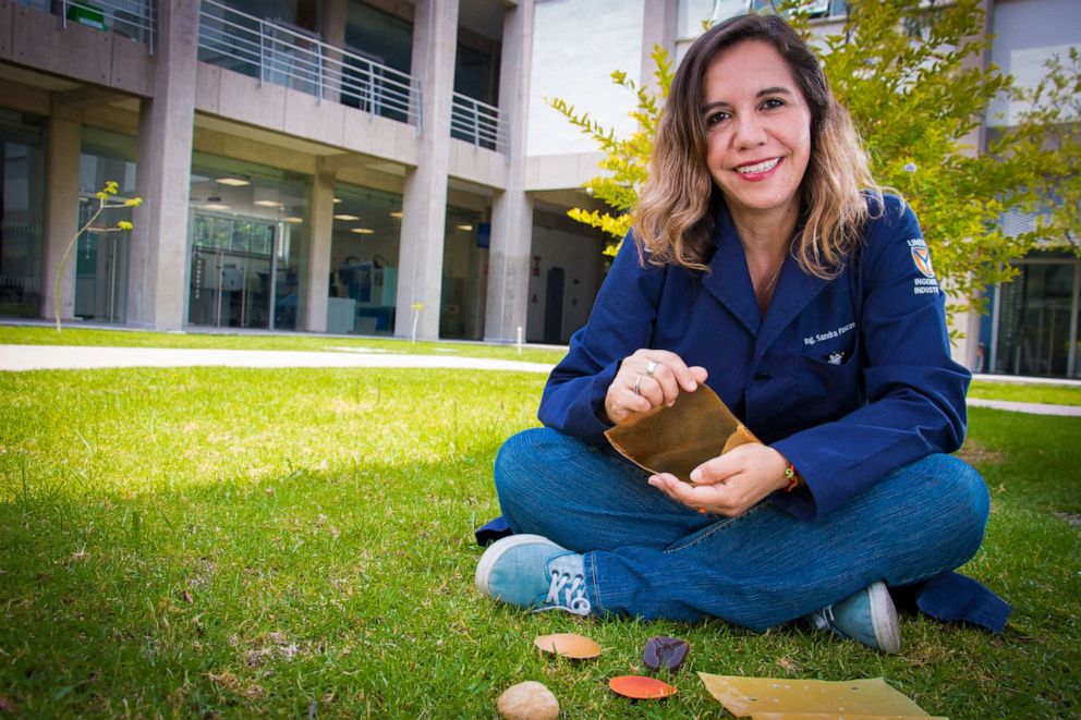 PHOTO: Scientist Sandra Pascoe Ortiz discovered how to make biodegradable, edible plastics from cactus juice. 