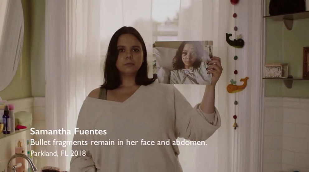 PHOTO: Samantha Fuentes, a Parkland school shooting survivor, appears in the new Sandy Hook Promise PSA.