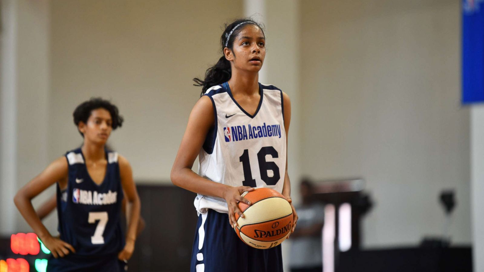 PHOTO: Northern Arizona recruit Sanjana Ramesh was India's captain at the 2017 FIBA U16 Asia Cup.