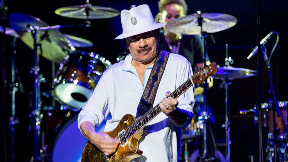 Carlos Santana: Legendary US guitarist collapses on stage - BBC News