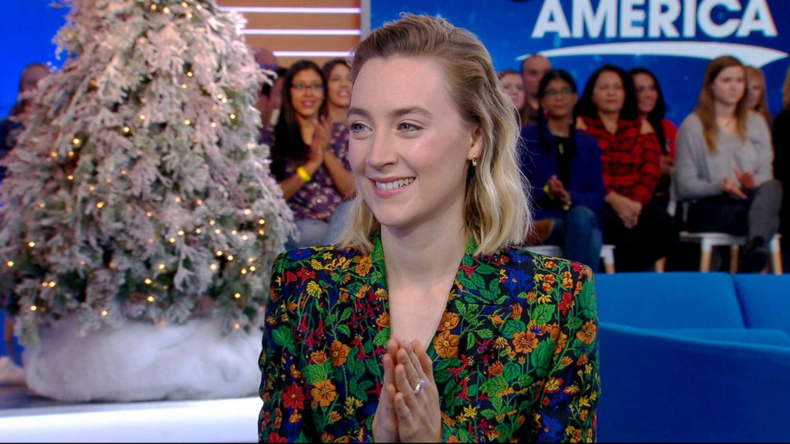 PHOTO: Saoirse Ronan appears on "Good Morning America," Dec. 18, 2018.