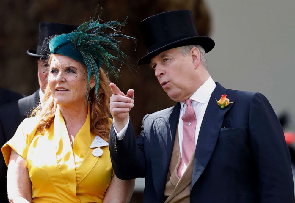PHOTO: Sarah Ferguson, Duchess of York, and Prince Andrew, Duke of York, attend day four of Royal Ascot at Ascot Racecourse on June 21, 2019 in Ascot, England.