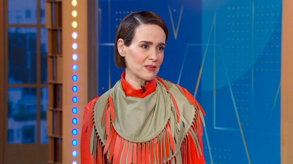 PHOTO: Sarah Paulson appears on "Good Morning America," Oct. 3, 2024.