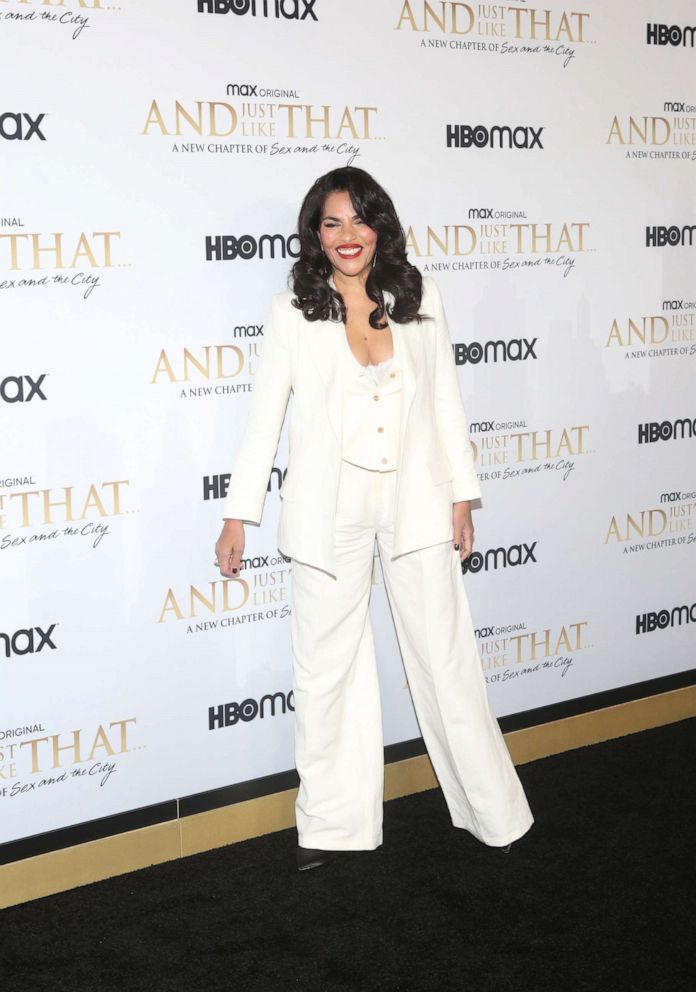 PHOTO: Sarita Choudhury arrives as HBO Max hosts "And Just Like That...A New Chapter of Sex and the City" Premiere on Dec. 08, 2021, in New York.
