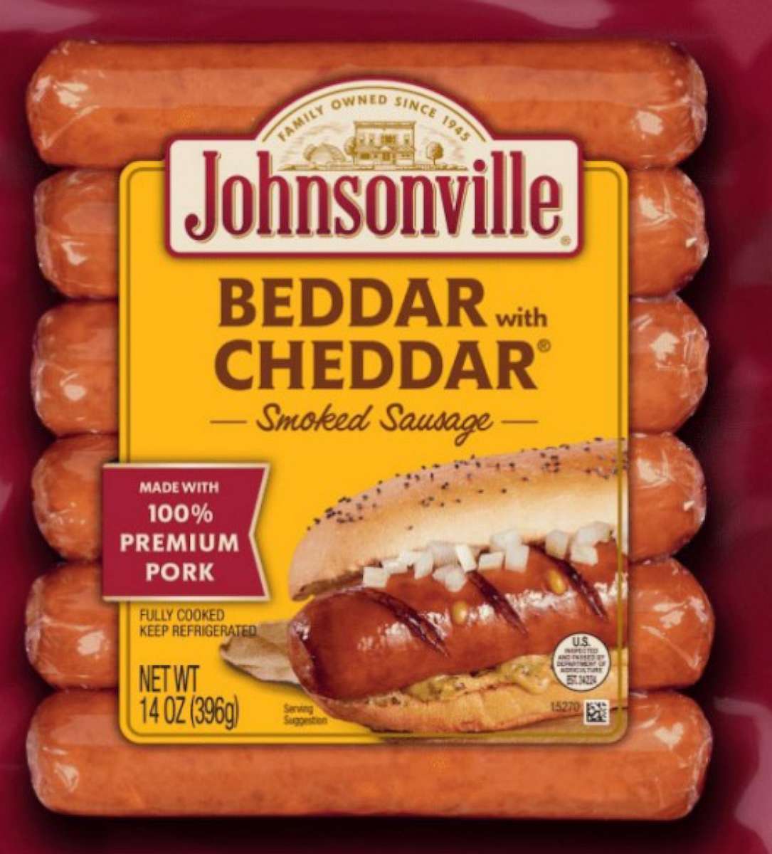PHOTO: Nearly 42K pounds of Johnsonville ready-to-eat pork and cheddar sausages were recalled by the U.S. Department of Agriculture due to plastic fiber contamination concerns.