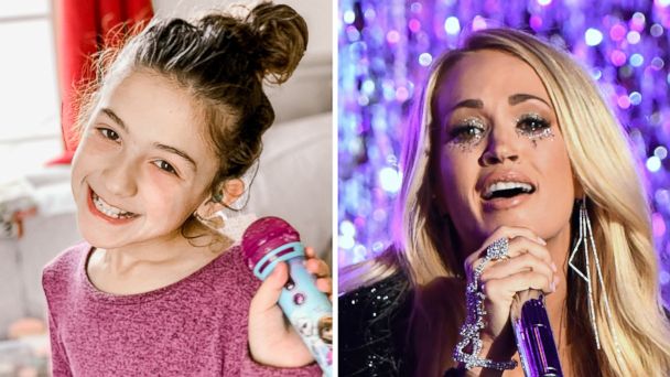 We love this little girl who is deaf signing Carrie Underwood's