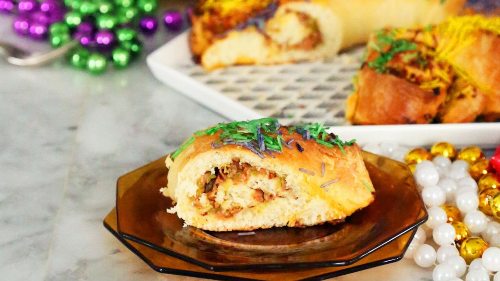 PHOTO: Joy The Baker's savory King cake for Mardi Gras.