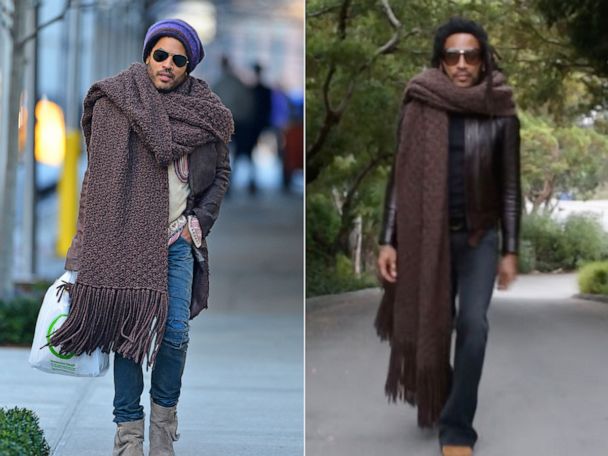 Grab your big scarf': Lenny Kravitz makes clever TikTok debut - Good  Morning America
