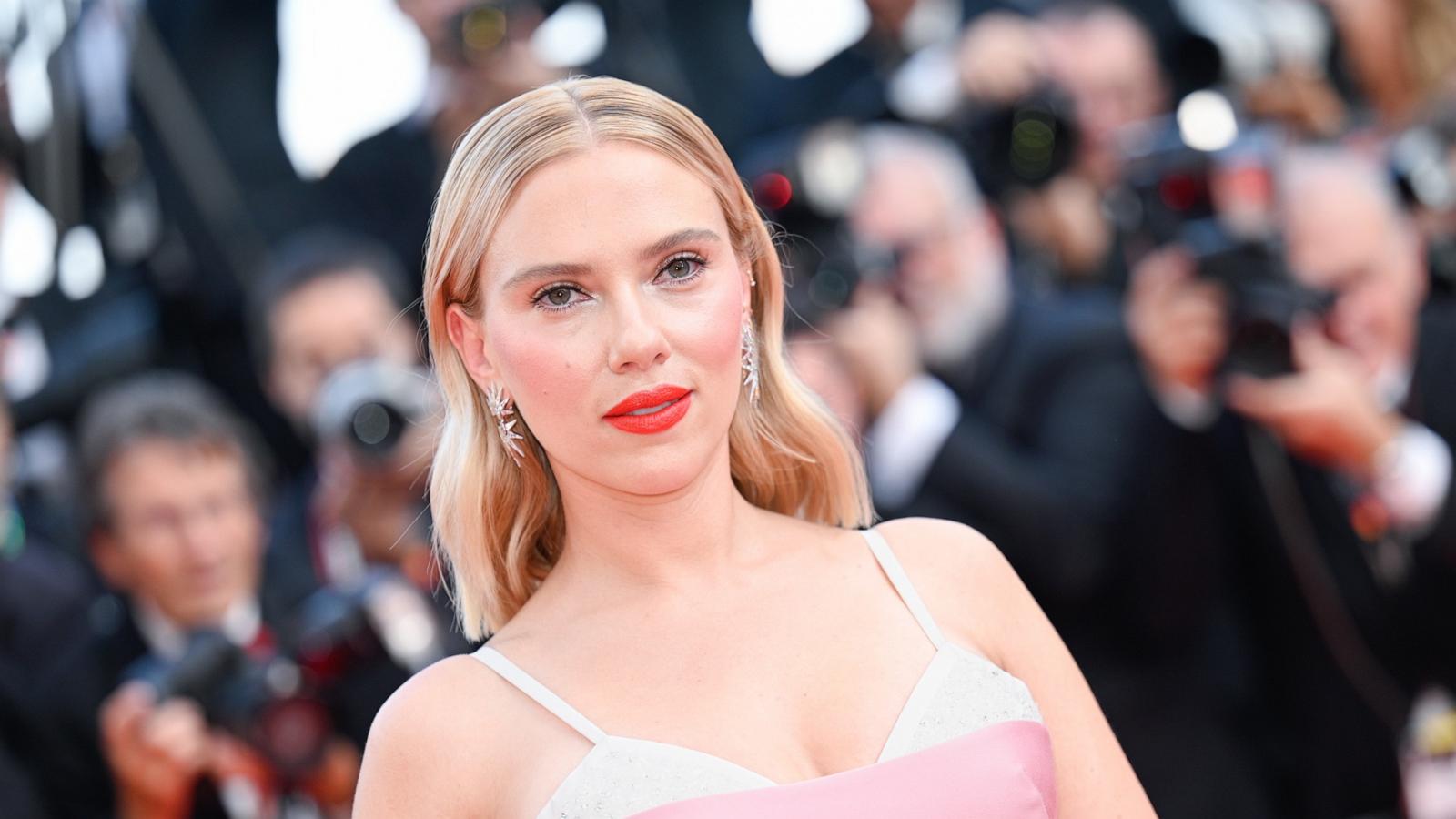 PHOTO: In this May 23, 2023, file photo, Scarlett Johansson attends the "Asteroid City" red carpet during the 76th annual Cannes film festival at Palais des Festivals in Cannes, France.