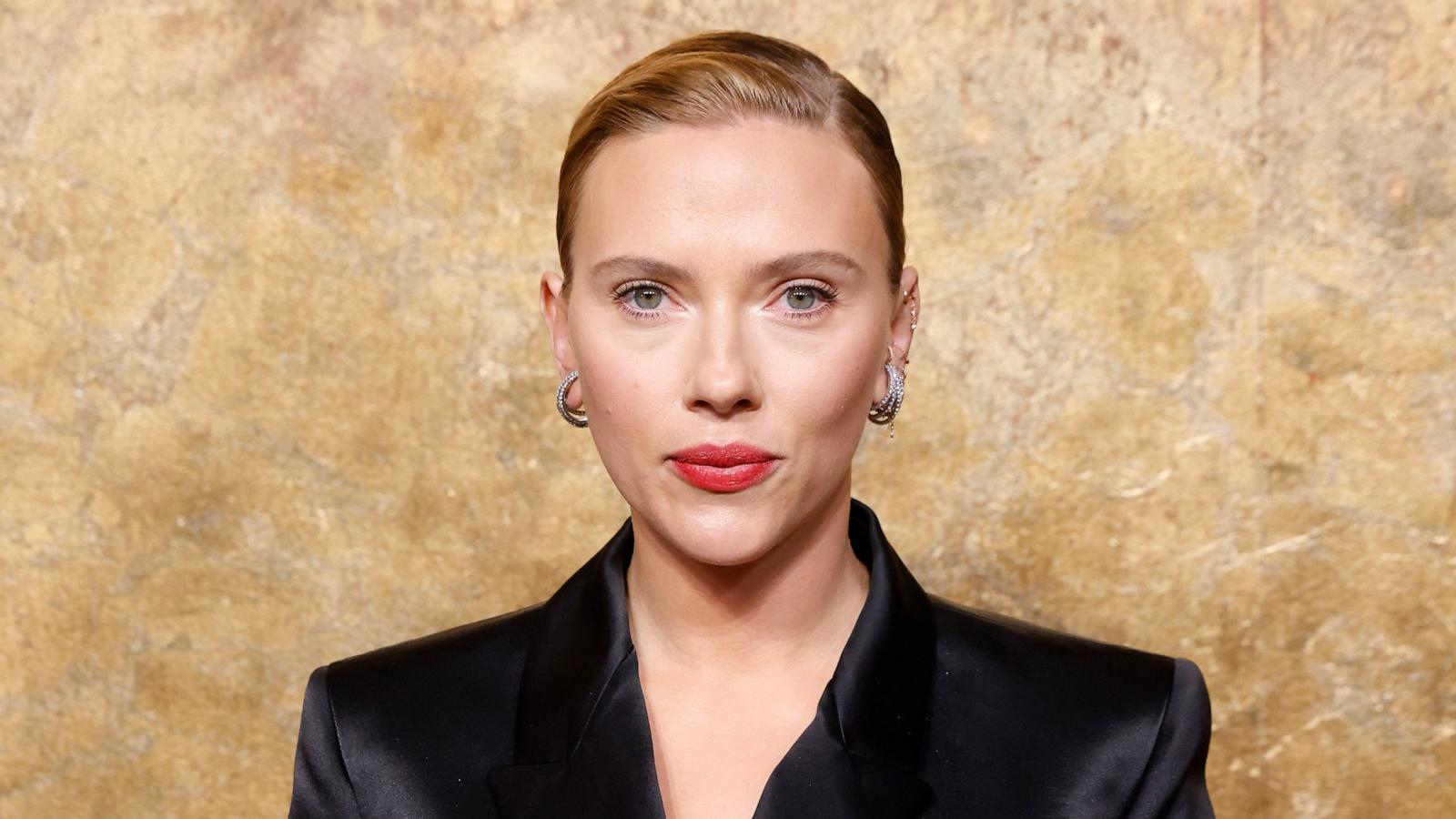 PHOTO: Scarlett Johansson attends the Clooney Foundation for Justice's 2023 Albie Awards at New York Public Library on Sept. 28, 2023 in New York City.