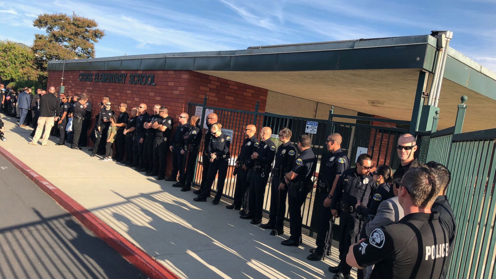 Police escort son of fallen officer to 1st day of kindergarten - ABC News