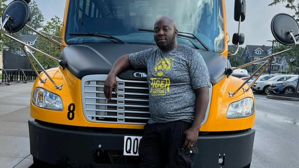 PHOTO: Dorian Pace is a school bus driver for the Cleveland Heights-University Heights City School District and her been driving for the past 11 years.