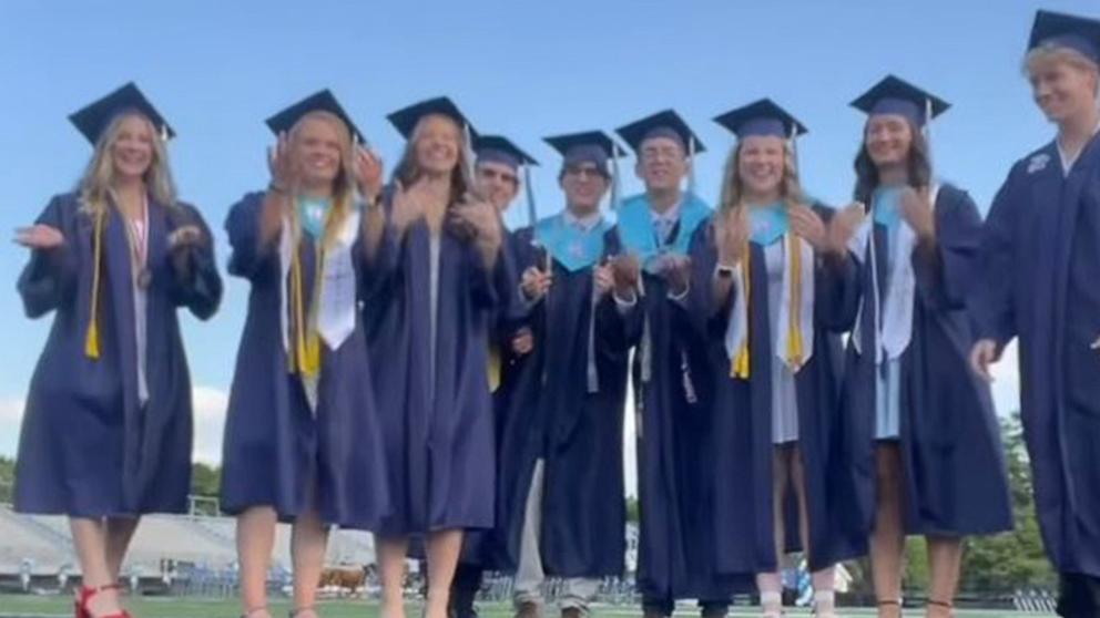 PHOTO: A viral video shared by Louisville High School shows how quickly students go from kindergarten to graduation.