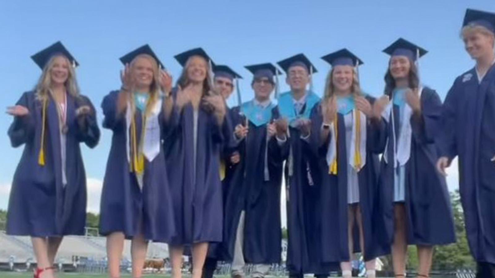 PHOTO: A viral video shared by Louisville High School shows how quickly students go from kindergarten to graduation.