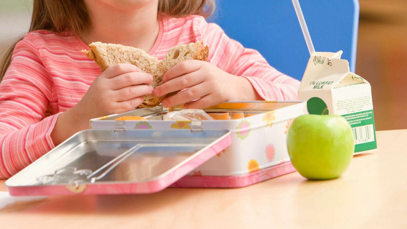 PHOTO: A school child eats their lunch in this undated image.