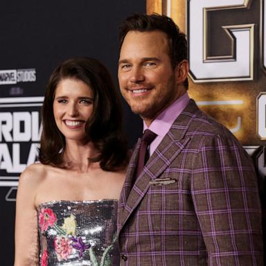 PHOTO: Chris Pratt and his wife, Katherine Schwarzenegger, attend the premiere of 'Guardians of the Galaxy Vol. 3' in Los Angeles, April 27, 2023.