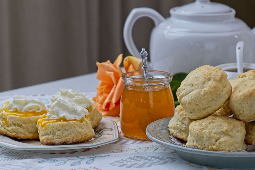 PHOTO: Scones and tea.