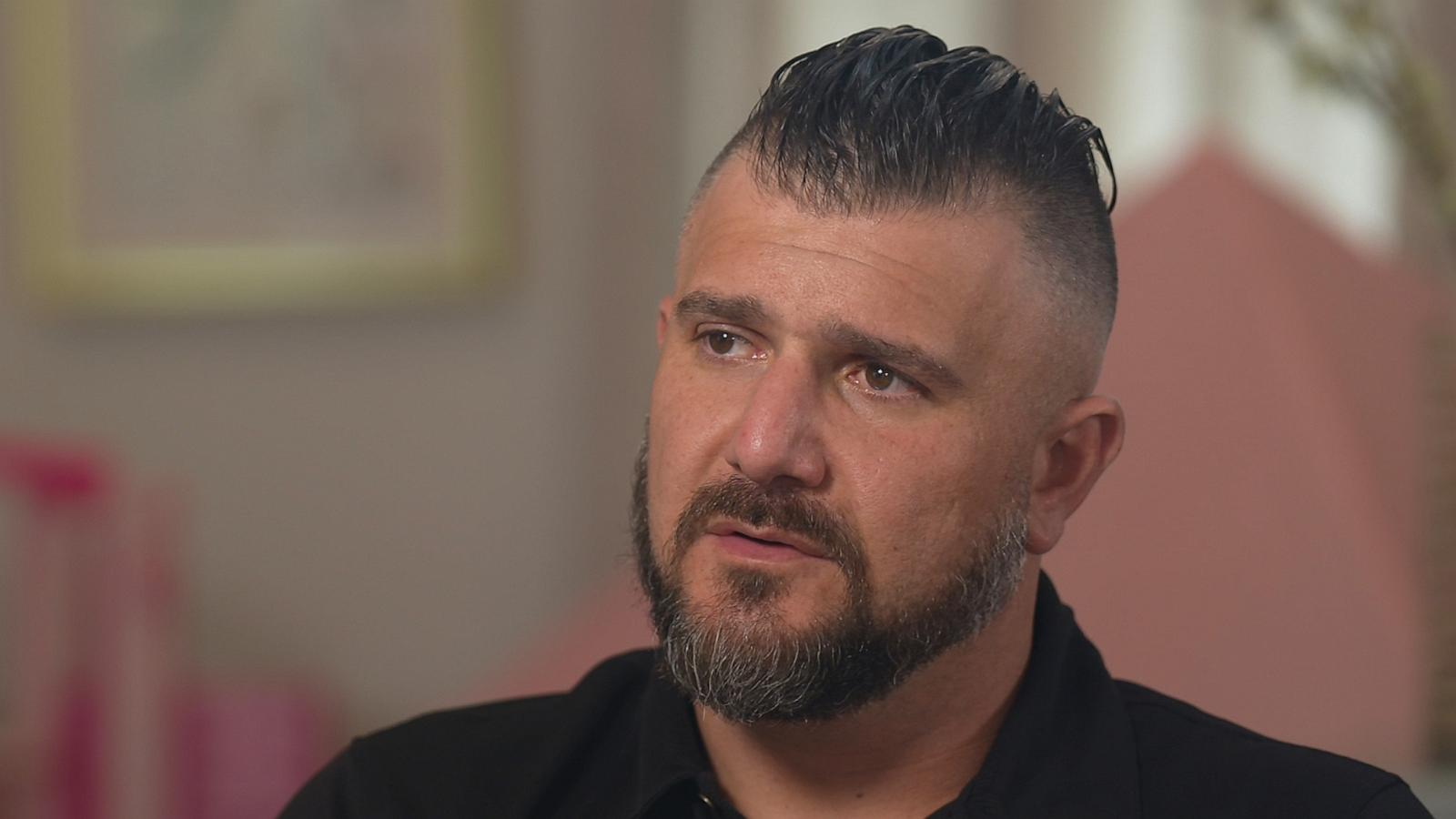 PHOTO: Scott Naso speaks to ABC News' Juju Chang after winning a legal case against his in-laws regarding their visitation rights to see his daughter Laila.