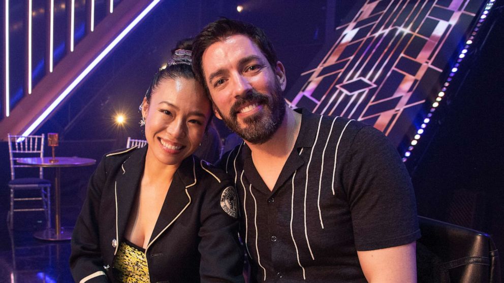 Drew Scott and Linda Phan on the set of ABC's "Dancing With the Stars" taken on Nov. 1, 2021.