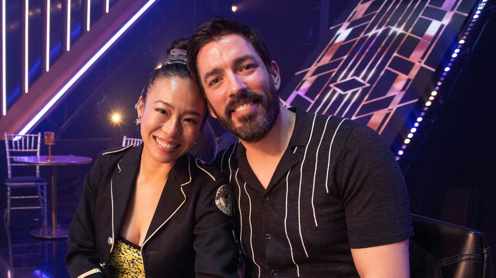 PHOTO: Drew Scott and Linda Phan on the set of ABC's "Dancing With the Stars" taken on Nov. 1, 2021.