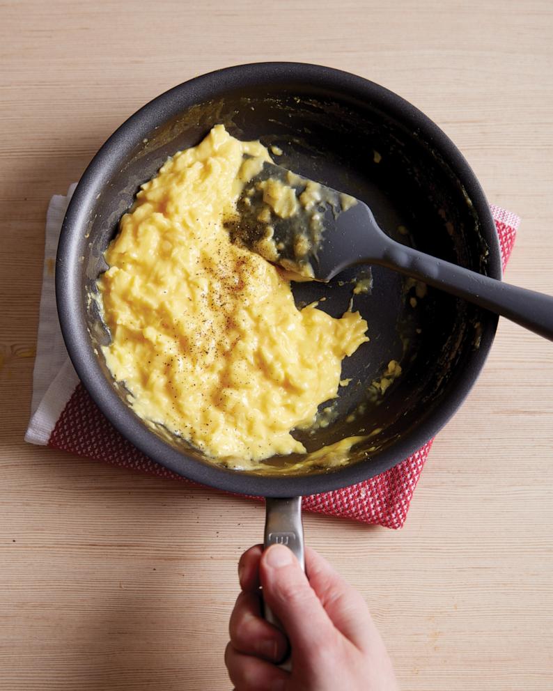 PHOTO: A plate of soft scrambled eggs from Tamron Hall's new cookbook.