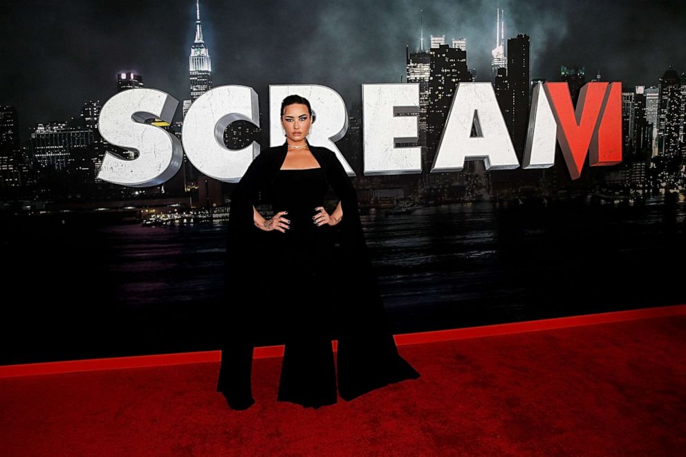 PHOTO: Demi Lovato attends the world premiere of Paramount's "Scream VI" at AMC Lincoln Square Theater on March 6, 2023 in New York City.