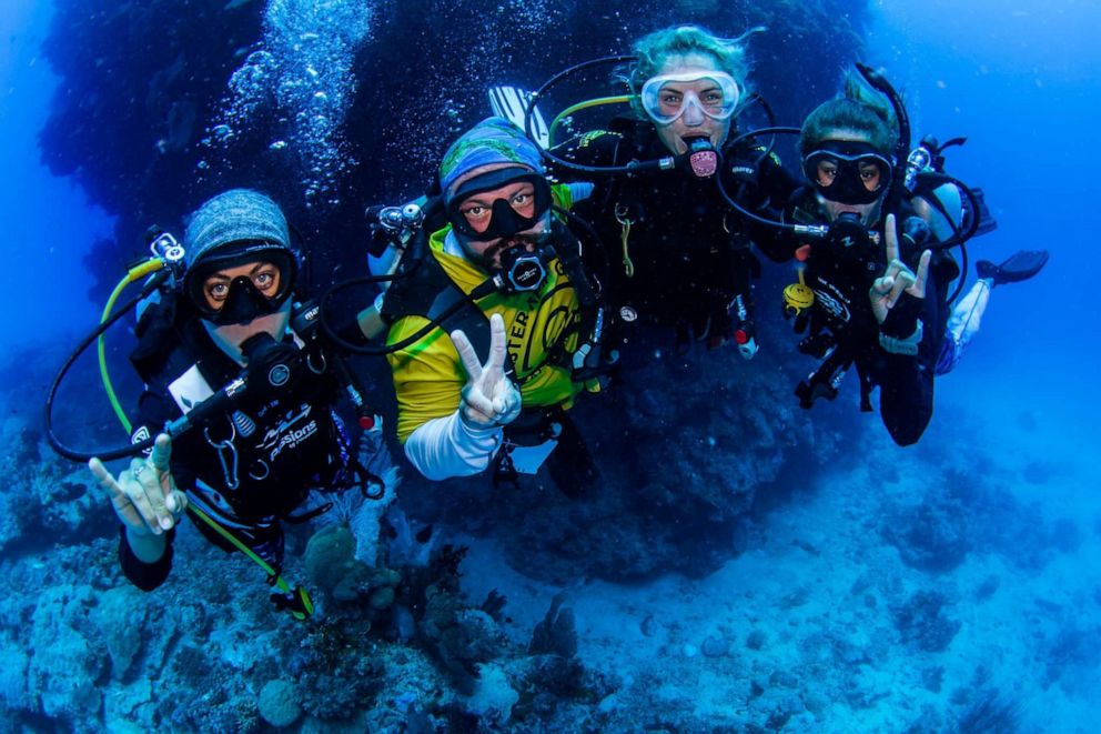 PHOTO: Scuba tour company Passions for Paradise is planting coral on the Great Barrier Reef as tourists stay home during the coronavirus pandemic.