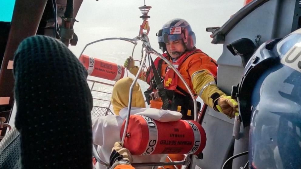 PHOTO: The U.S. Coast Guard was called to medically evacuate an 8-year-old boy from a cruise ship off the coast of northern California.