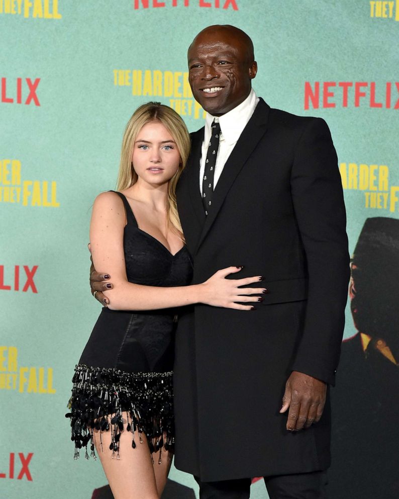 PHOTO: Leni Olumi Klum and Seal attend the Los Angeles Premiere of "The Harder They Fall," Oct. 13, 2021, in Los Angeles.