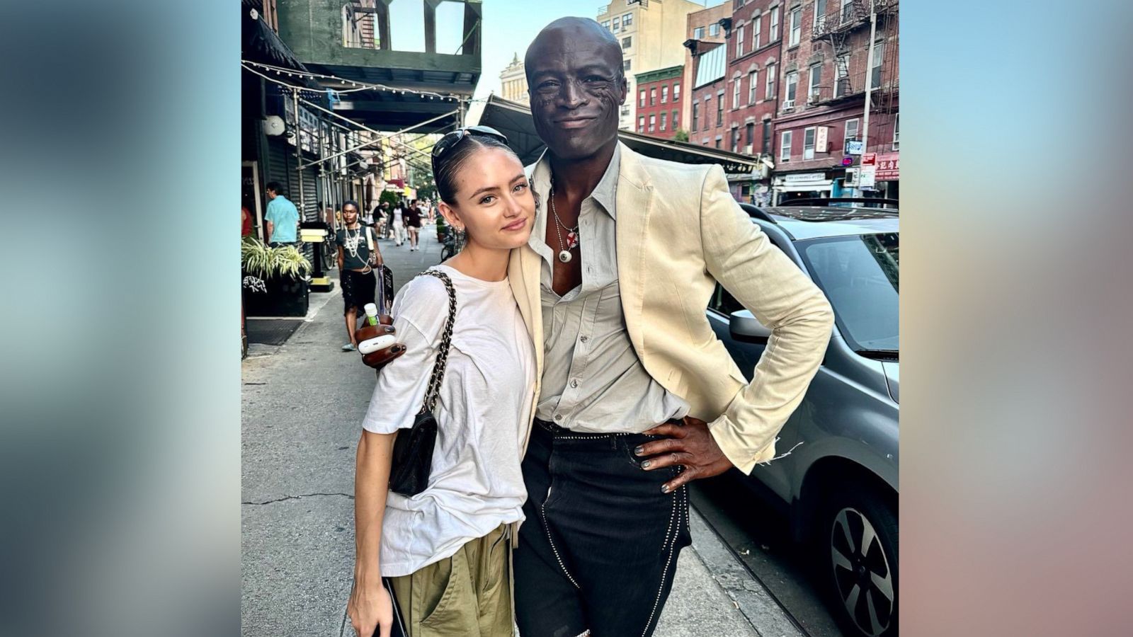 PHOTO: Seal poses with his daughter in New York City in this photo Seal shared on Instagram.