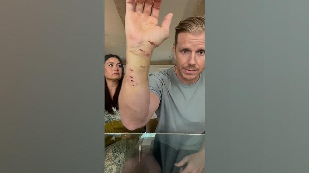 PHOTO: Sean Lowe and his wife Catherine Giudici appear in this screengrab from a video he shared on Instagram.