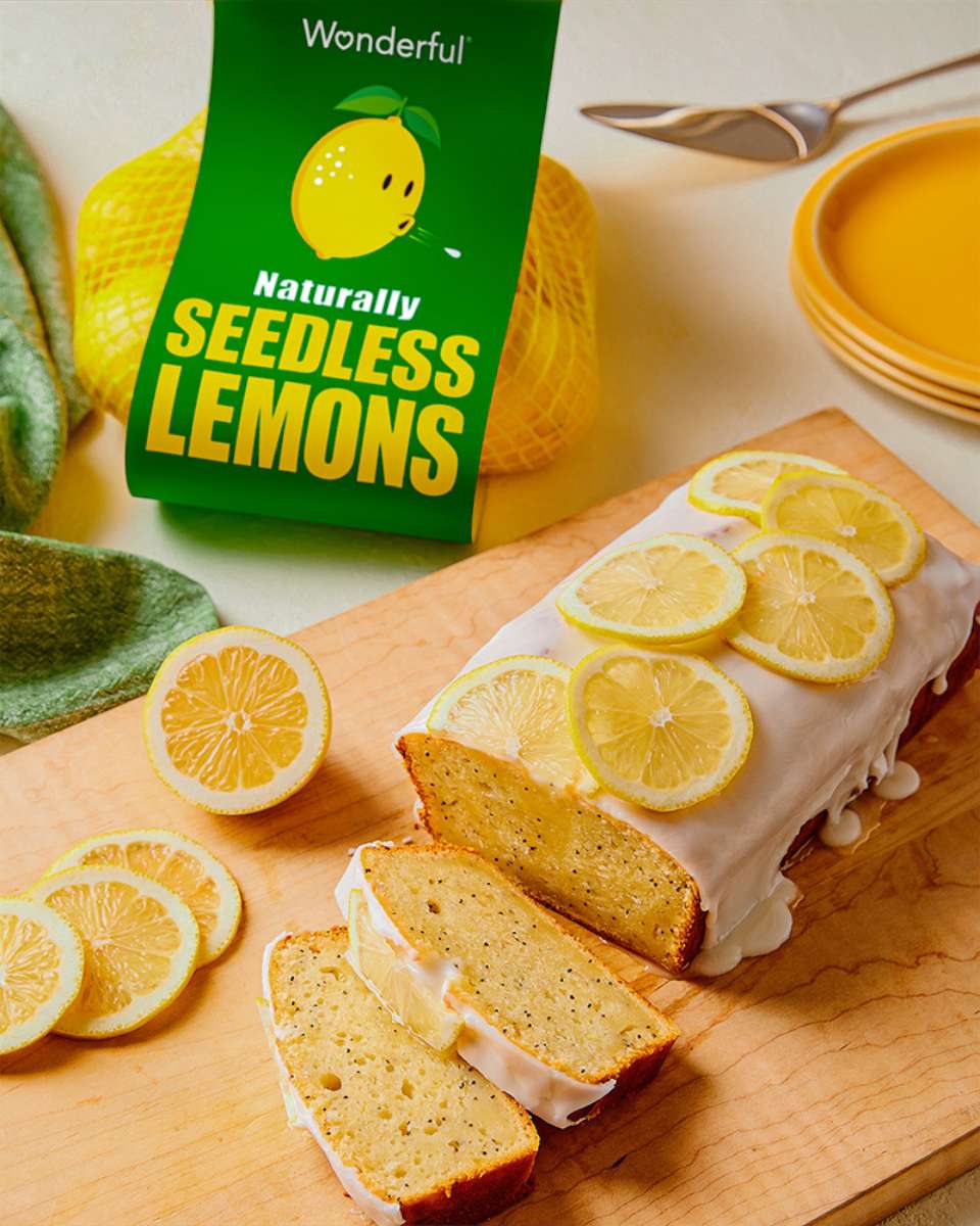 PHOTO: A lemon, yogurt and poppyseed loaf with lemon glaze.