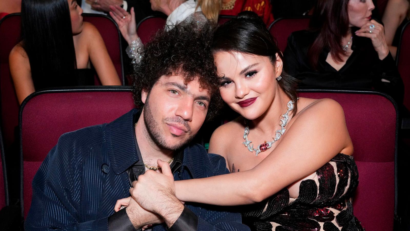 PHOTO: In this Jan. 15, 2024, file photo, Benny Blanco and Selena Gomez appear at the 75th Emmy Awards in Los Angeles.