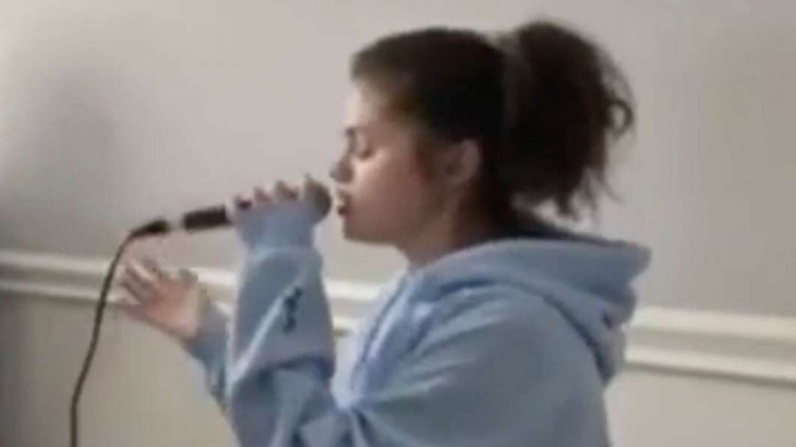 PHOTO: Selena Gomez posted a video to her Instagram singing a cover of "The Blessing " by Kari Jobe on March 29, 2020.