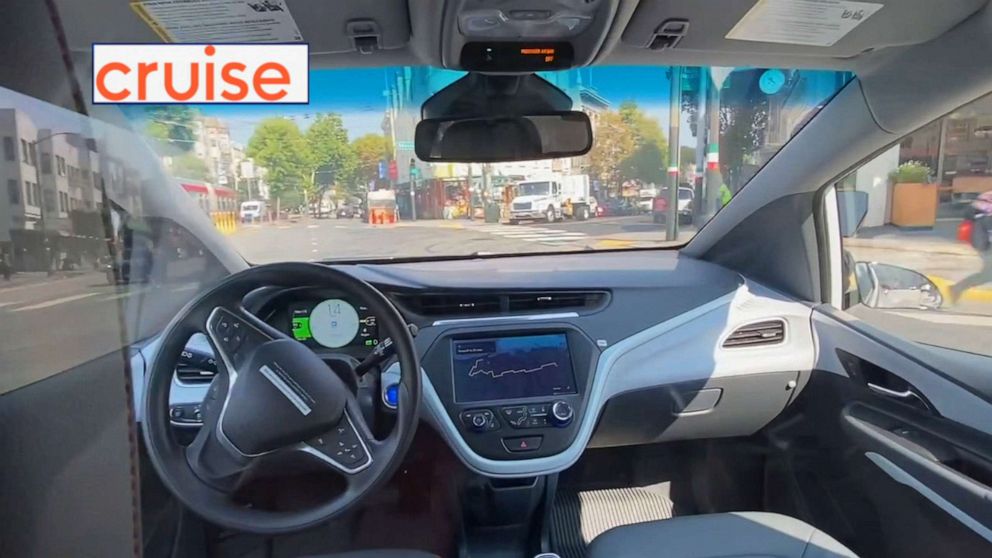 PHOTO: ABC News' Becky Worley tried two different self-driving taxi services already in use in San Francisco.