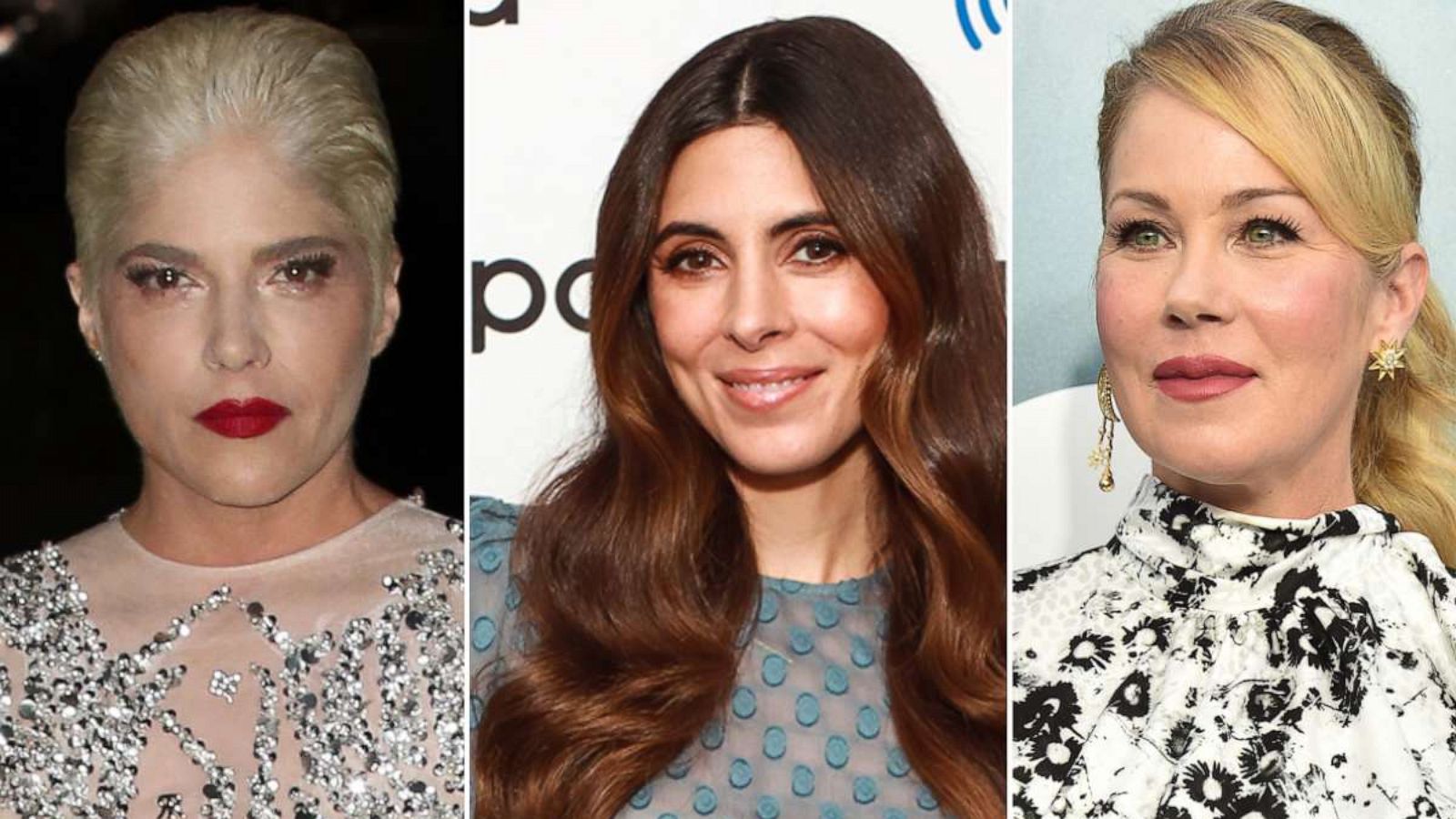 PHOTO: Selma Blair on Sept. 25, 2021 in Los Angeles.| Jamie Lynn Sigler on Feb. 27, 2020 in New York City | Christina Applegate on Jan. 19, 2020 in New York City.