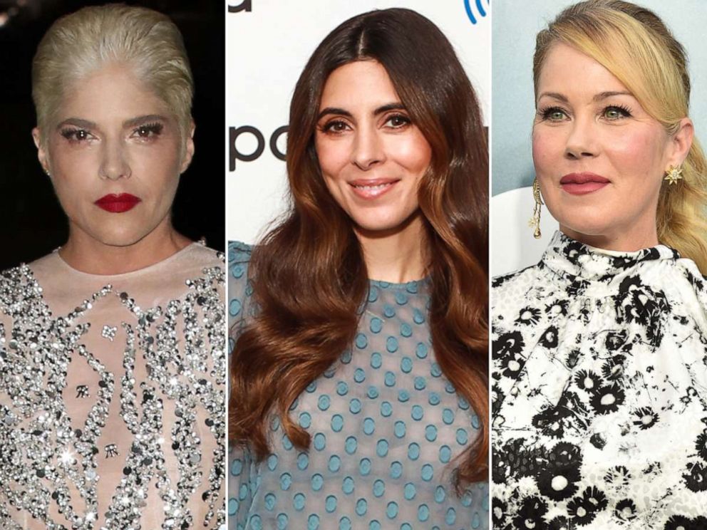 PHOTO: Selma Blair on Sept. 25, 2021 in Los Angeles.| Jamie Lynn Sigler on Feb. 27, 2020 in New York City | Christina Applegate on Jan. 19, 2020 in New York City. 