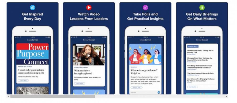 PHOTO: The makers of Seneca Connect say that their app is ," designed to advance women in the economy and around the world."