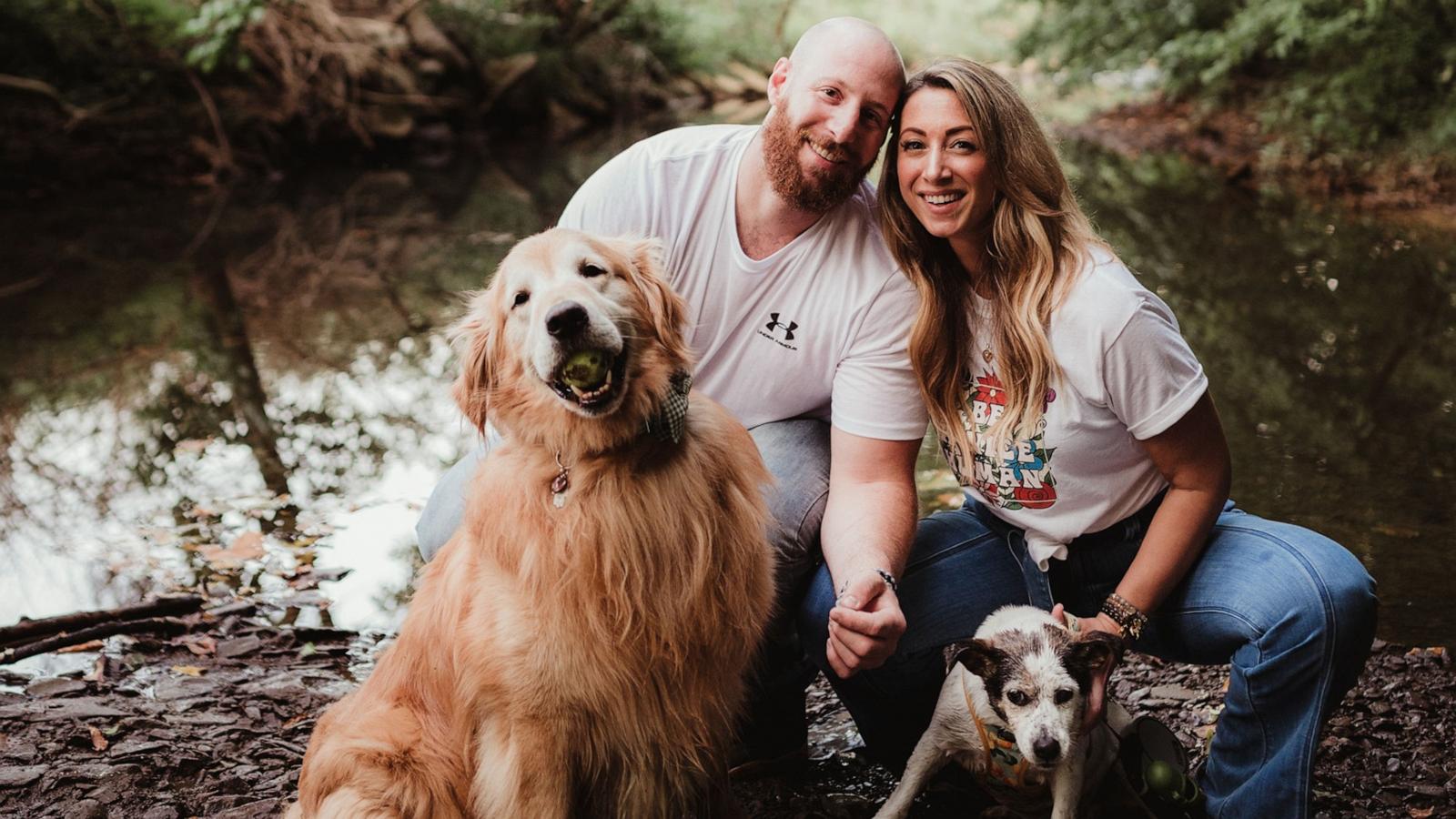 PHOTO: A family portrait of Jackie Pajan, Noah, and Ruby.