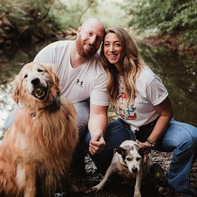 PHOTO: A family portrait of Jackie Pajan, Noah, and Ruby.