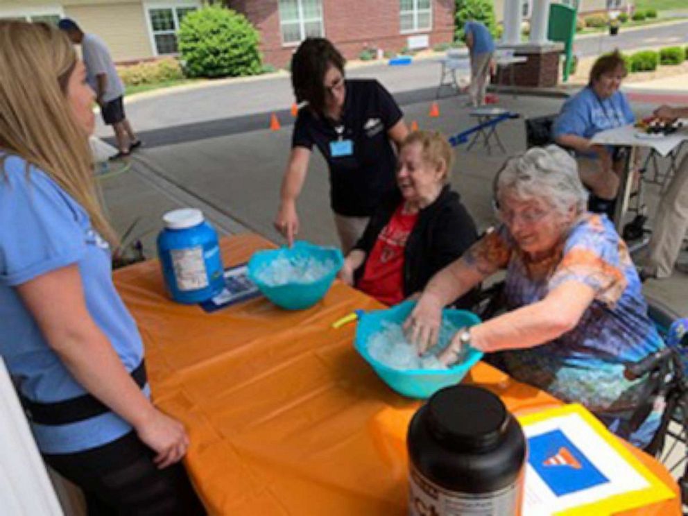 PHOTO: In this undated photo, people participate in Senior Health and Fitness Day at The Oaks At Northpointe in Zanesville, Ohio.