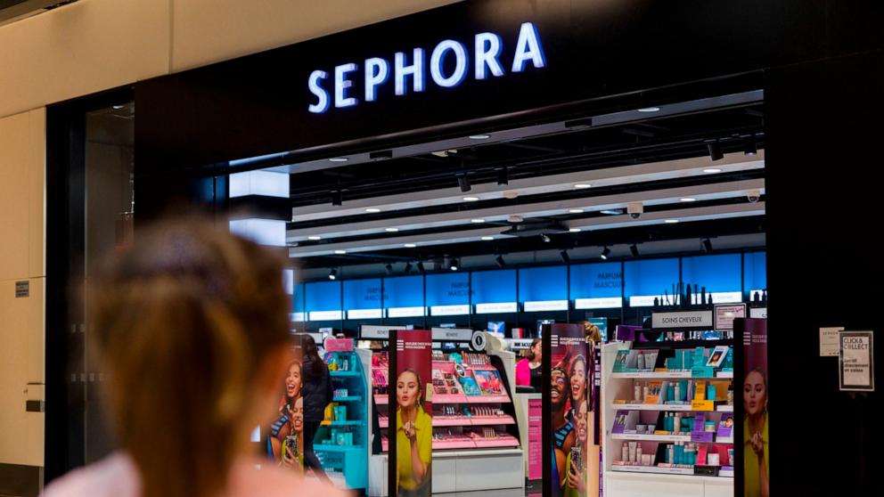 PHOTO: A young girl walks into a Sephora store, April 6, 2024.