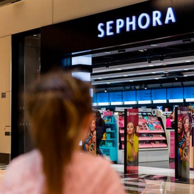PHOTO: A young girl walks into a Sephora store, April 6, 2024.