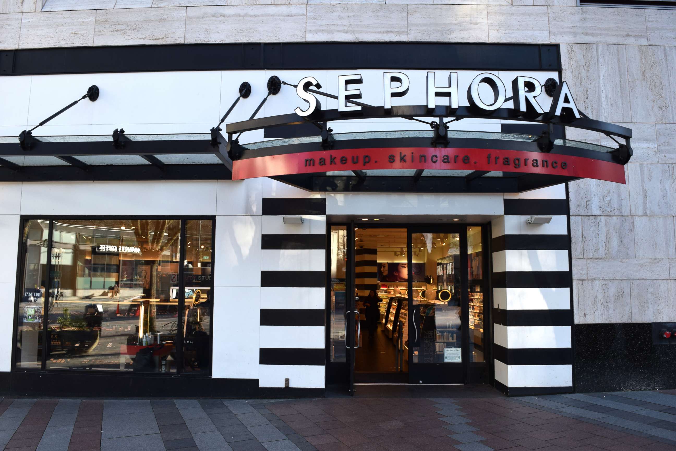 PHOTO: A Sephora storefront and sign are pictured.